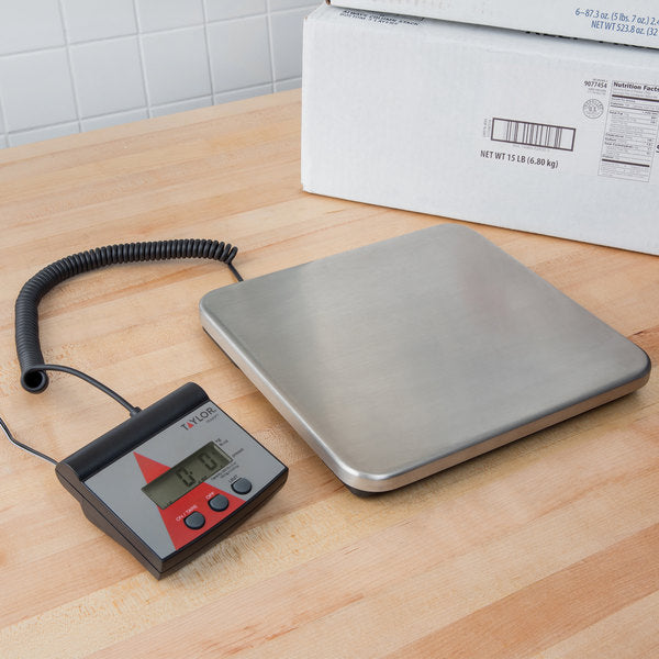 Taylor - TE220FT, Digital Receiving Scale, 220 lb Capacity, Black