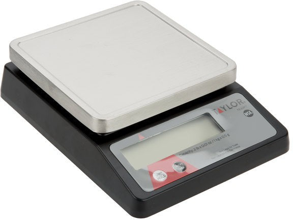 Taylor - TE32FT, 32 Oz Compact Digital Portion Scale, Dimensions: 8 x 6 x 2 in, Black