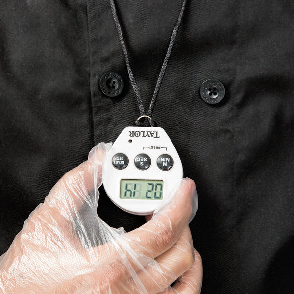 Taylor - Professional Timer With Recall Feature - 5816N, Sleek Electronic Timer, Compact Design, Black