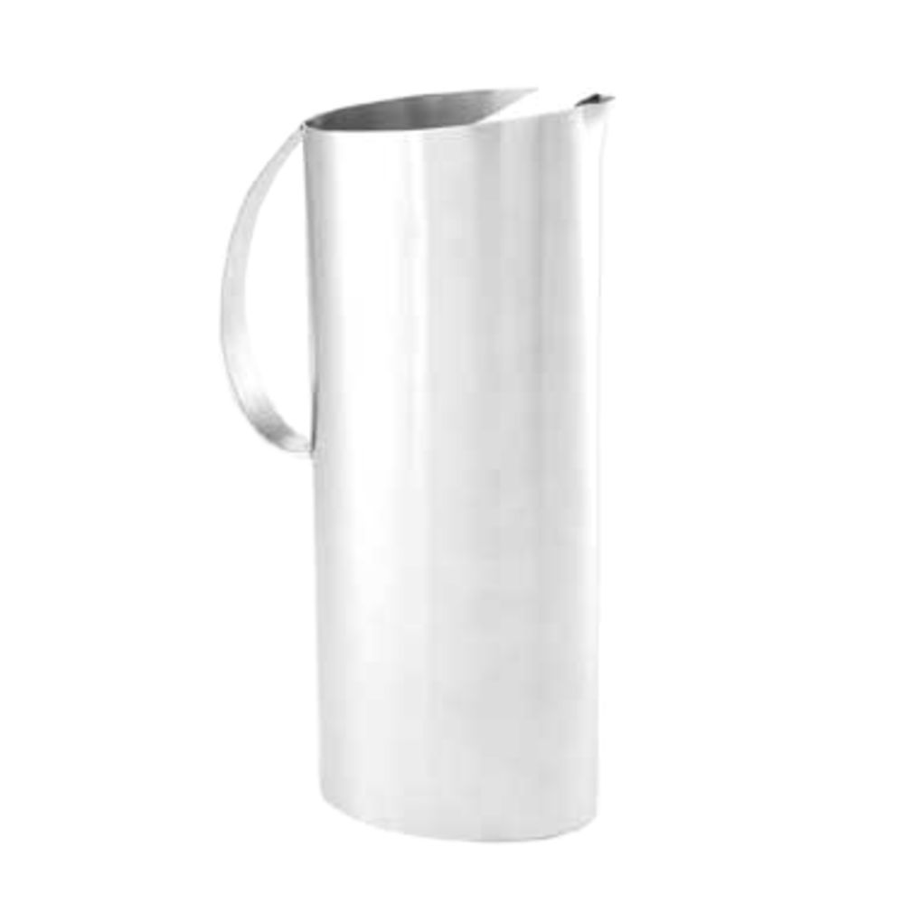 American Standard OWPIT54 54 Oz. Angled Water Pitcher, Stainless Steel with Satin Finish, 4-1/2" dia. x 11"H, Ice Guard