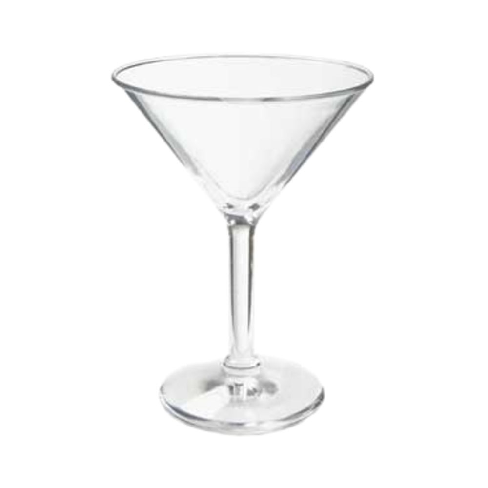 G.E.T. 10 Oz Clear SAN Martini Glass - 2 Dozen