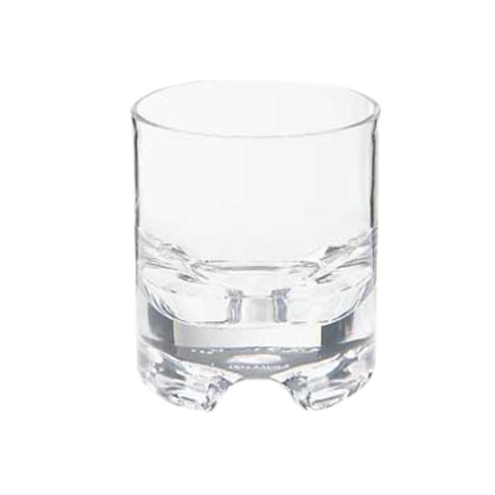 G.E.T. 9 Oz Clear SAN Roc N' Roll Rocks Glass - 2 Dozen