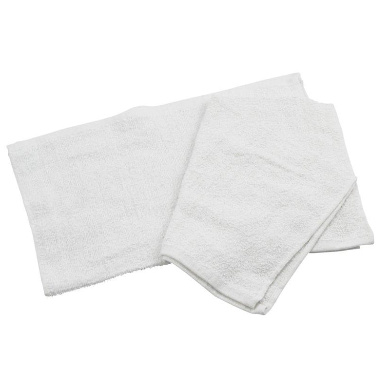 Cotton Bar Towel, 16" x 19", White-Cleaning Supplies-Winco-BTW-30-KAF Bar Supplies