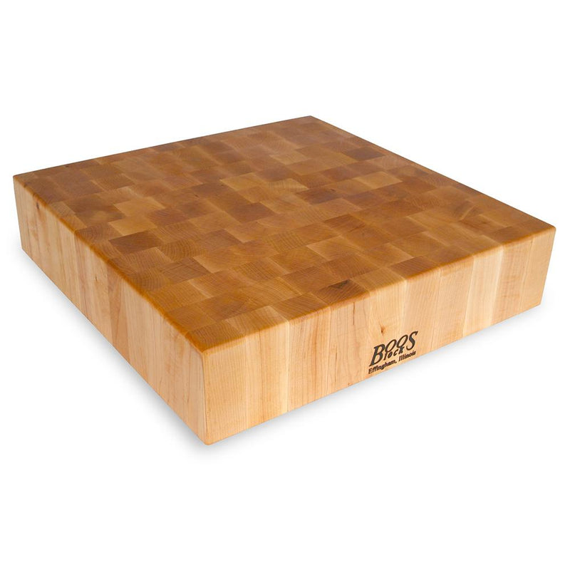 Chopping Block Collection Maple Cutting Board, 18"x18"x4"-Kitchen Supplies-John Boos-CCB18S-KAF Bar Supplies