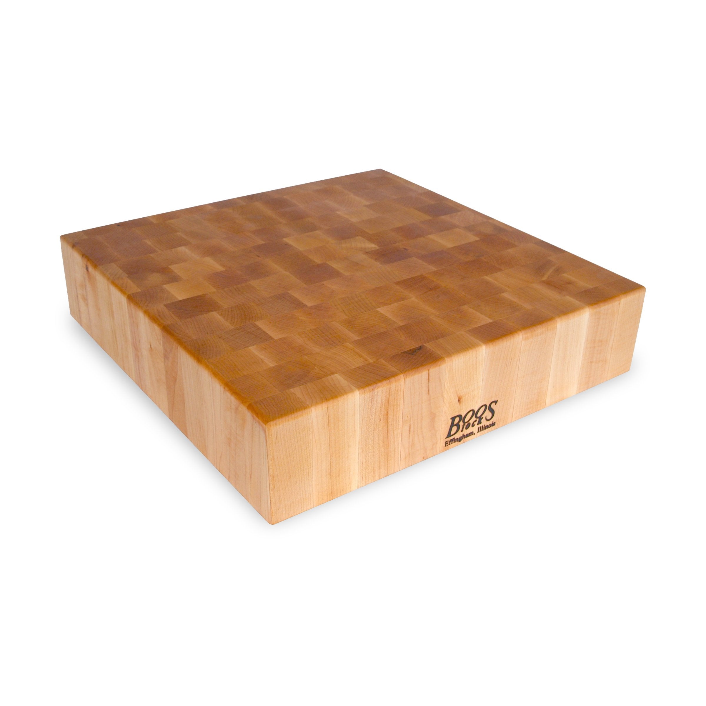 Chopping Block Collection Maple Cutting Board, 24" x 24" x 4"-Kitchen Supplies-John Boos-CCB24-S-KAF Bar Supplies