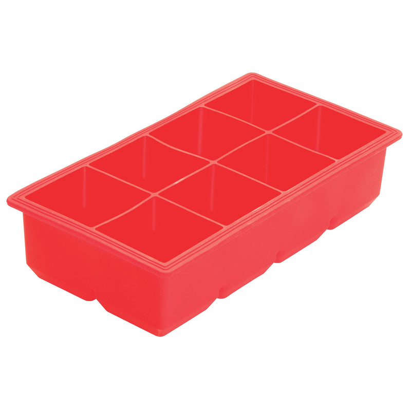 Ice cube tray, Silicone, 8-Cubes-Bar Accessories-Winco-ICCT-8R-KAF Bar Supplies