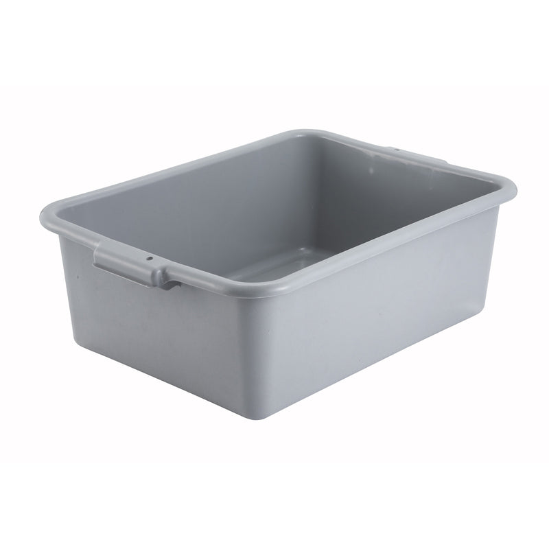 7" Dish Box, Standard Weight, Gray-Cleaning Supplies-Winco-PL-7G-KAF Bar Supplies