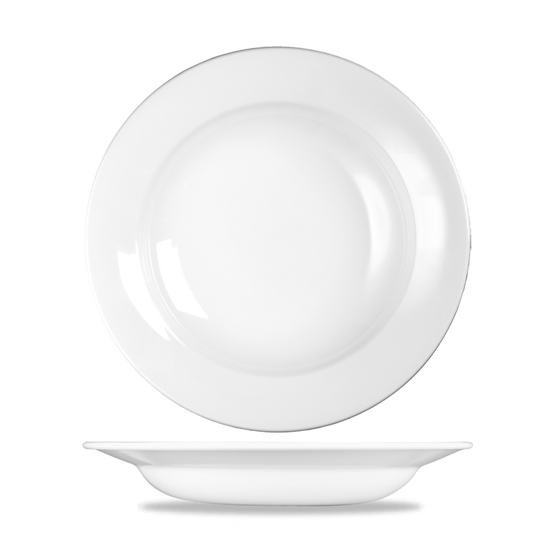 9 3/4" Rimmed Bowl - 17.5 Oz (12-Pack)-Dinnerware-Churchill China-WHVRSB1-KAF Bar Supplies