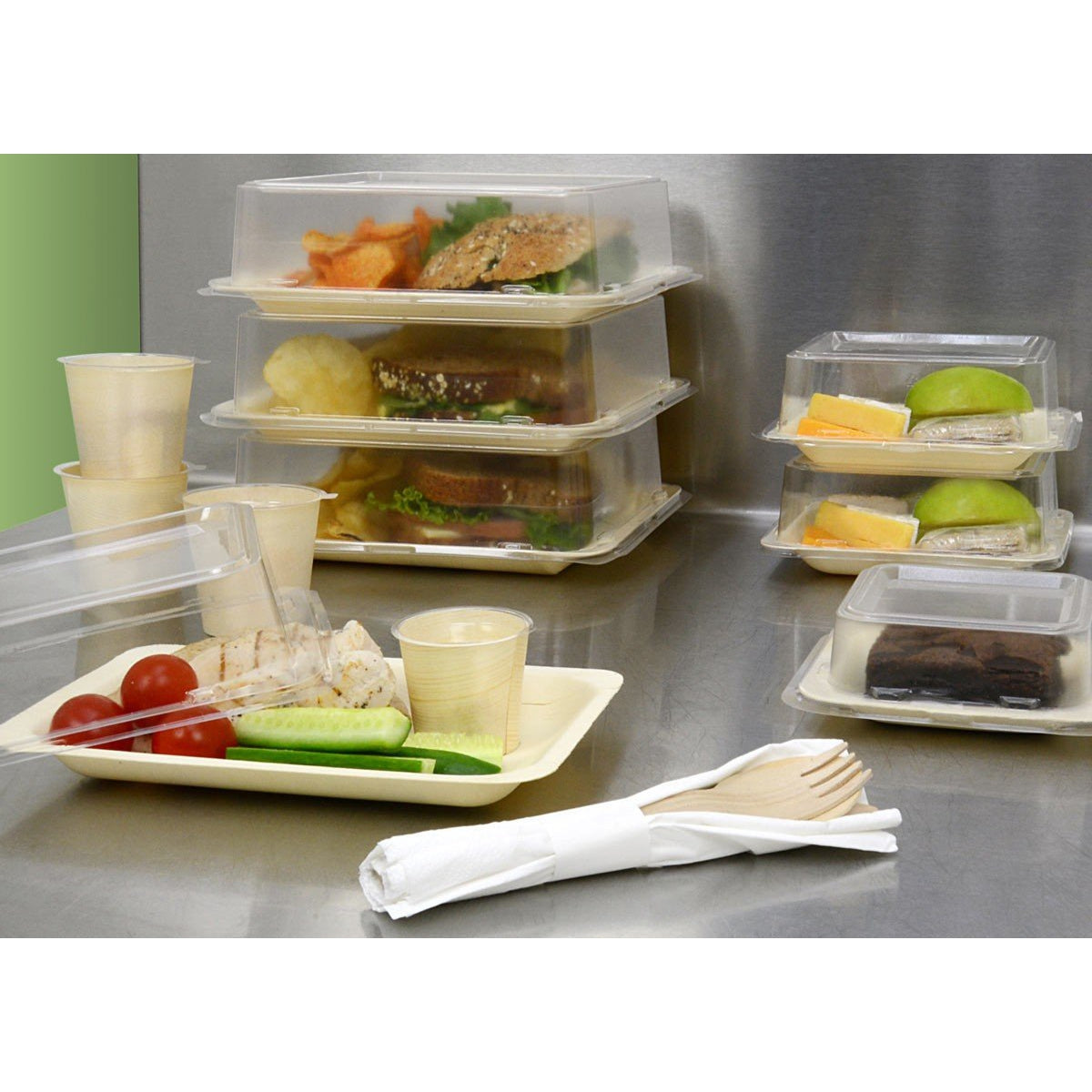 6.25"Servise Cutlery & Napkin Set (200-Pack)-Dinnerware-FOH-FST001NAW28-KAF Bar Supplies