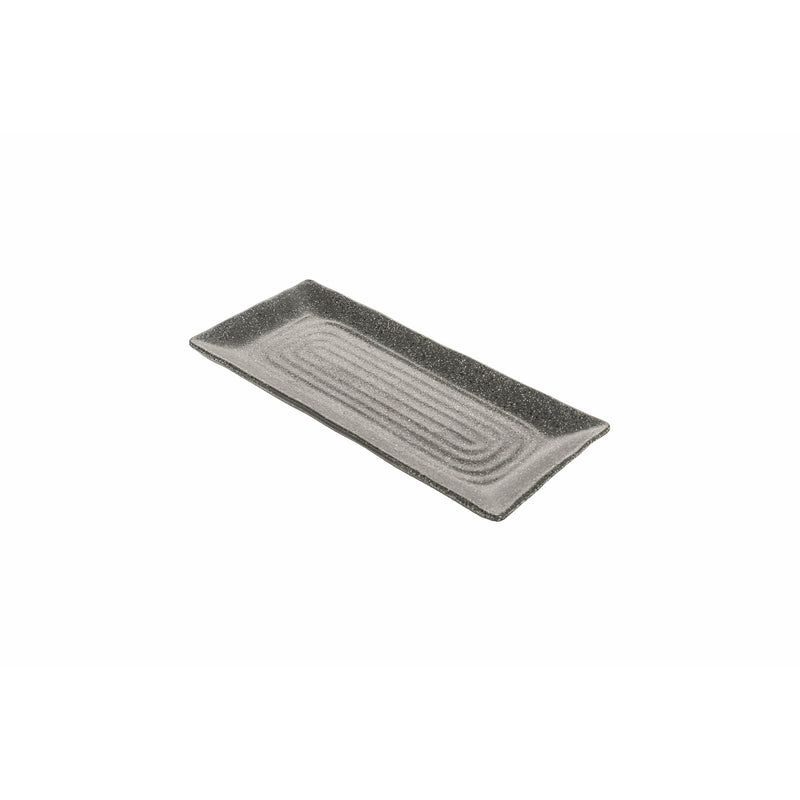 10" x 4" Stone Grey Infuse Platter (3-Pack)-Dinnerware-Cheforward-INF206-KAF Bar Supplies